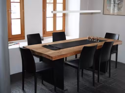 Altholztisch Orginaloberfläche mit Metallfüsse