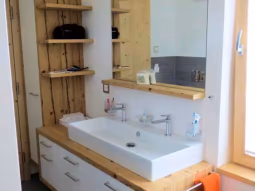 Badmöbel Weiss-Altholz