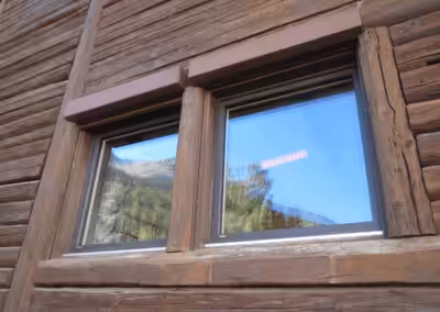 Holz-Alu-Fenster anthrazit