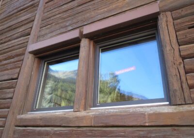 Holz-Alu-Fenster anthrazit