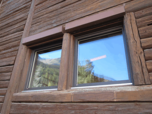 Holz-Alu-Fenster anthrazit