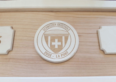Logo gelasert