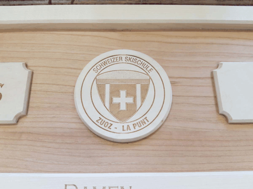 Logo gelasert