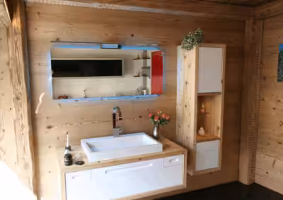 Modern Weiss lackiert-Altholz