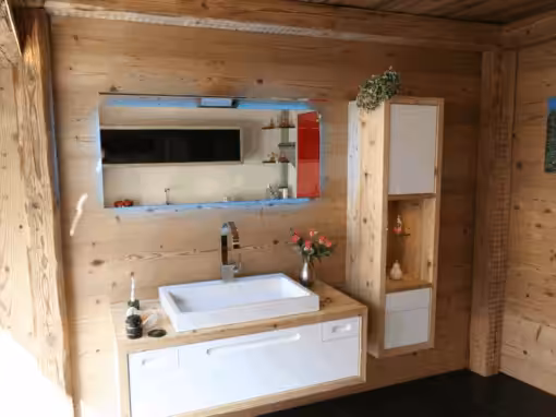 Modern Weiss lackiert-Altholz